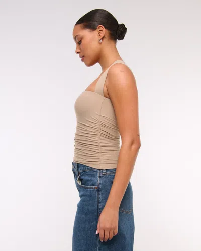 Abercrombie & Fitch The A&f Ava Soft Matte Seamless Top In Brown