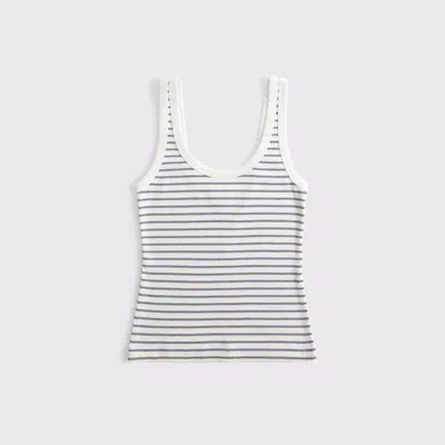 Abercrombie & Fitch Vintage-style Rib Tuckable Scoopneck Tank In Multi