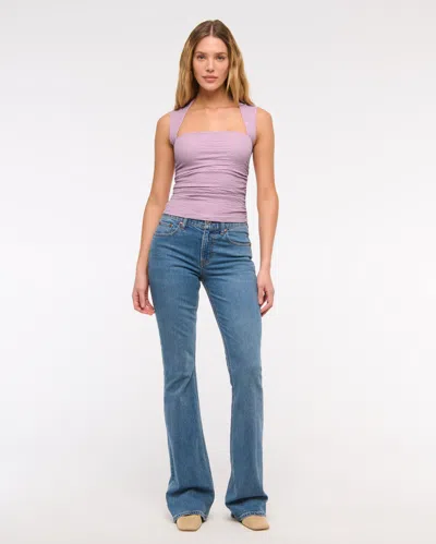 Abercrombie & Fitch The A&f Ava Bubble Knit Top In Purple