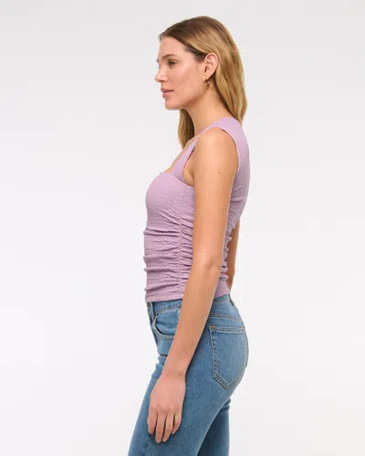 Abercrombie & Fitch The A&f Ava Bubble Knit Top In Purple