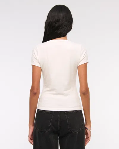 Abercrombie & Fitch Cozy Lounge Knit Top In White