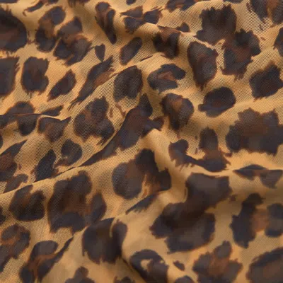 Abercrombie & Fitch Long-sleeve Mesh Mockneck Top In Brown