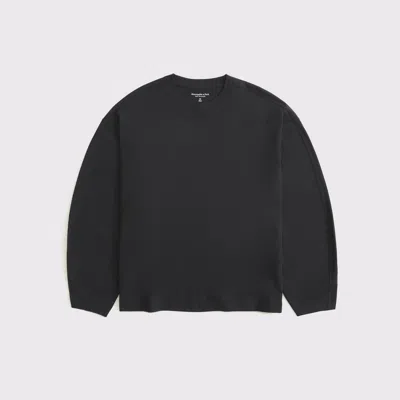 Abercrombie & Fitch Long-sleeve Barrel Tee In Black