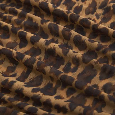 Abercrombie & Fitch The A&f Paloma Mesh Top In Animal Print