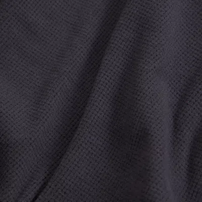 Abercrombie & Fitch Long-sleeve Oversized Lounge Waffle Tee In Gray