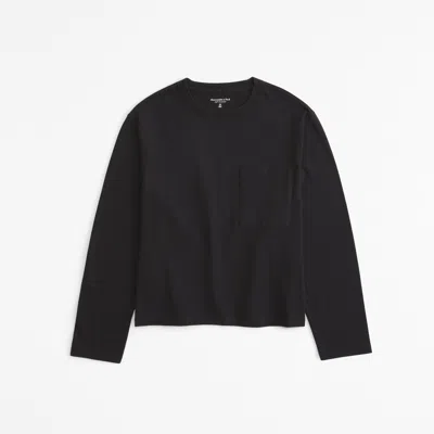 Abercrombie & Fitch Long-sleeve Jersey Easy Tee In Gold