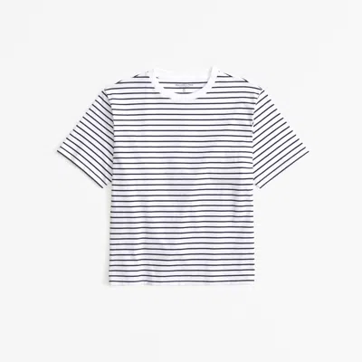 Abercrombie & Fitch Essential Premium Polished Relaxed Tee In White
