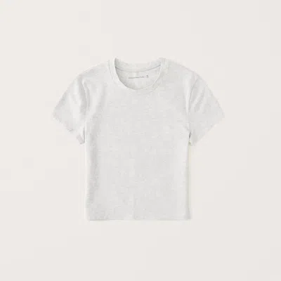 Abercrombie & Fitch Essential Baby Tee In Gray