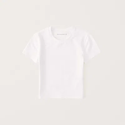 Abercrombie & Fitch Essential Baby Tee In White