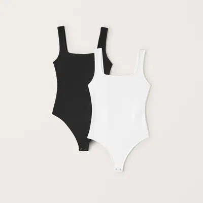Abercrombie & Fitch 2-pack Seamless Fabric Tank Bodysuits In Multi
