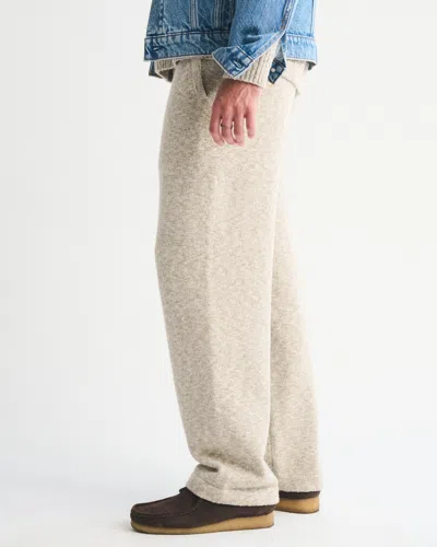 Abercrombie & Fitch Baggy Open-hem Sweater Pant In Neutral
