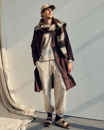 Abercrombie & Fitch Baggy Open-hem Sweater Pant In Neutral