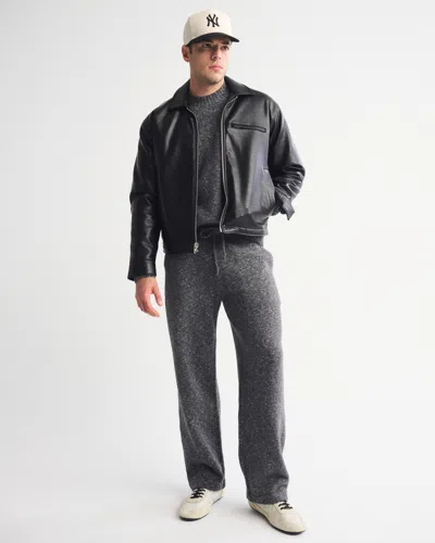 Abercrombie & Fitch Baggy Open-hem Sweater Pant In Gray