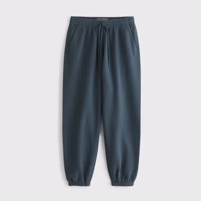 Abercrombie & Fitch Essential Baggy Cinched Sweatpant In Blue