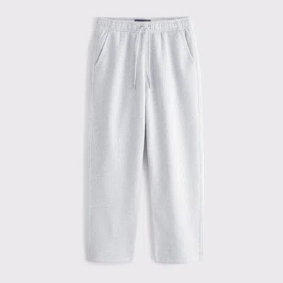 Abercrombie & Fitch Essential Straight Open-hem Sweatpant In Gray