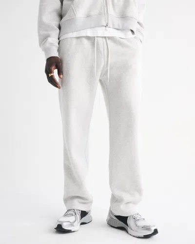 Abercrombie & Fitch Essential Straight Open-hem Sweatpant In Gray