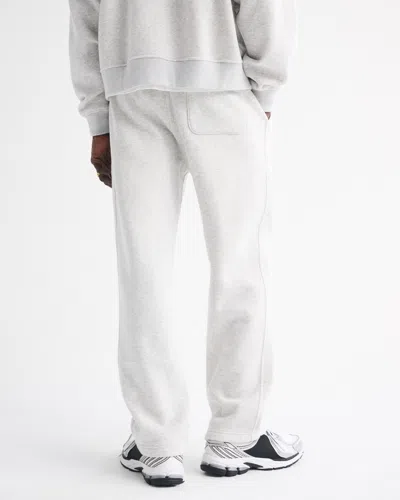 Abercrombie & Fitch Essential Straight Open-hem Sweatpant In Gray