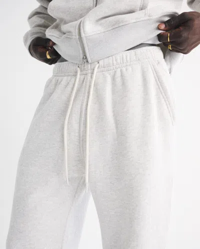 Abercrombie & Fitch Essential Straight Open-hem Sweatpant In Gray