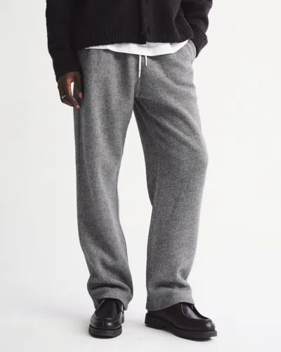 Abercrombie & Fitch Essential Baggy Open-hem Sweatpant In Gray