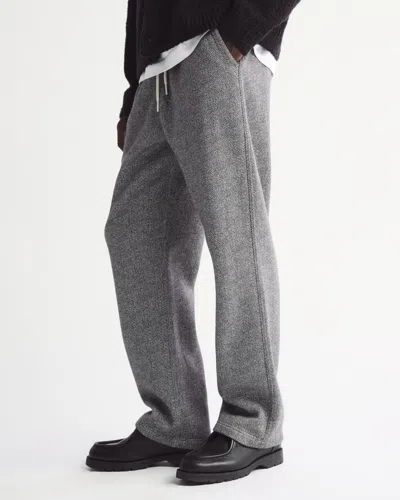Abercrombie & Fitch Essential Baggy Open-hem Sweatpant In Gray