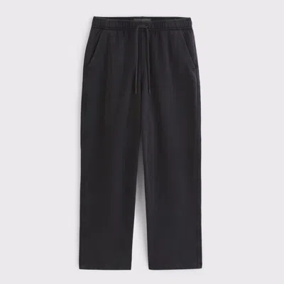 Abercrombie & Fitch Essential Baggy Open-hem Sweatpant In Black
