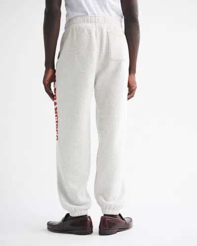 Abercrombie & Fitch San Francisco 49ers Baggy Cinched Sweatpant In Gray
