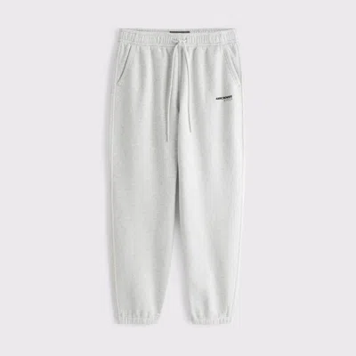 Abercrombie & Fitch Logo Cinched Sweatpant In Gray