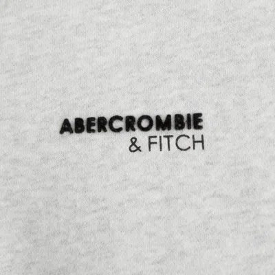 Abercrombie & Fitch Logo Cinched Sweatpant In Gray