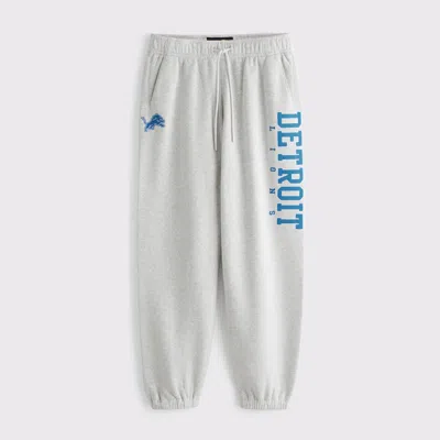 Abercrombie & Fitch Detroit Lions Baggy Cinched Sweatpant In White