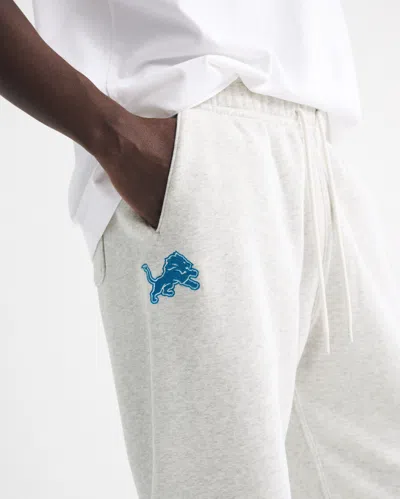 Abercrombie & Fitch Detroit Lions Baggy Cinched Sweatpant In White