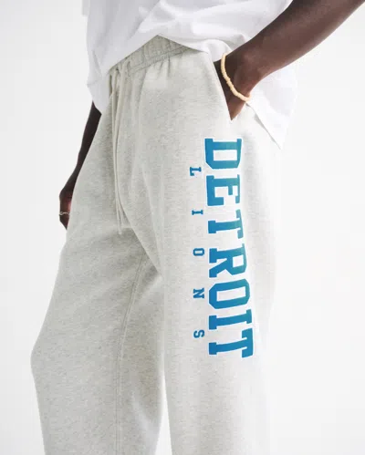 Abercrombie & Fitch Detroit Lions Baggy Cinched Sweatpant In White