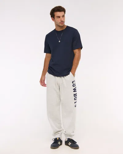 Abercrombie & Fitch Dallas Cowboys Baggy Cinched Sweatpant In Gray