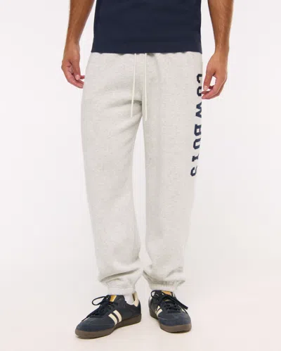 Abercrombie & Fitch Dallas Cowboys Baggy Cinched Sweatpant In Gray