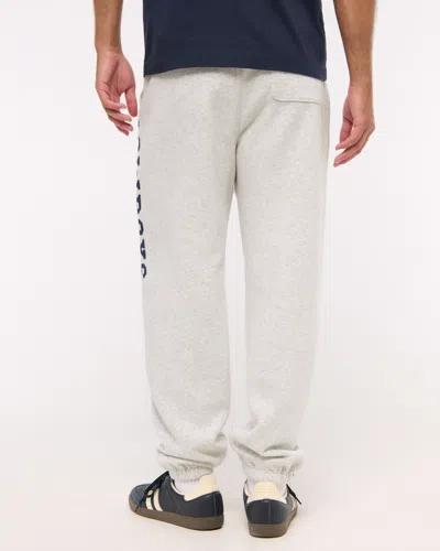 Abercrombie & Fitch Dallas Cowboys Baggy Cinched Sweatpant In Gray