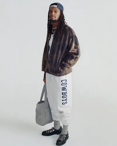 Abercrombie & Fitch Dallas Cowboys Baggy Cinched Sweatpant In Gray