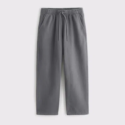 Abercrombie & Fitch Essential Baggy Open-hem Sweatpant In Gray