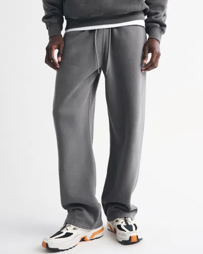Abercrombie & Fitch Essential Baggy Open-hem Sweatpant In Gray