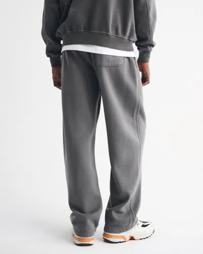 Abercrombie & Fitch Essential Baggy Open-hem Sweatpant In Gray