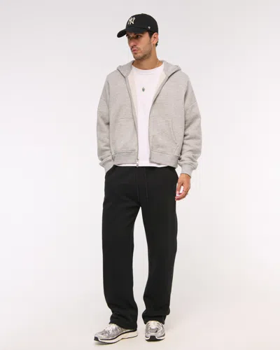 Abercrombie & Fitch Essential Baggy Open-hem Sweatpant In Black