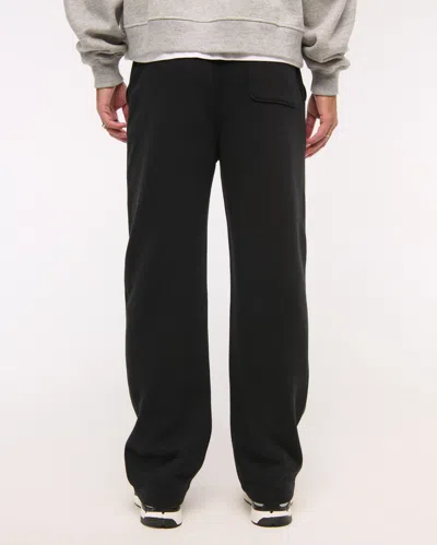 Abercrombie & Fitch Essential Baggy Open-hem Sweatpant In Black