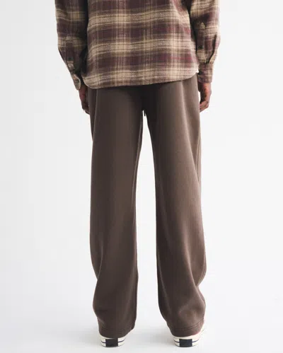 Abercrombie & Fitch Essential Baggy Open-hem Sweatpant In Brown