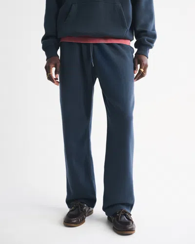 Abercrombie & Fitch Essential Baggy Open-hem Sweatpant In Blue