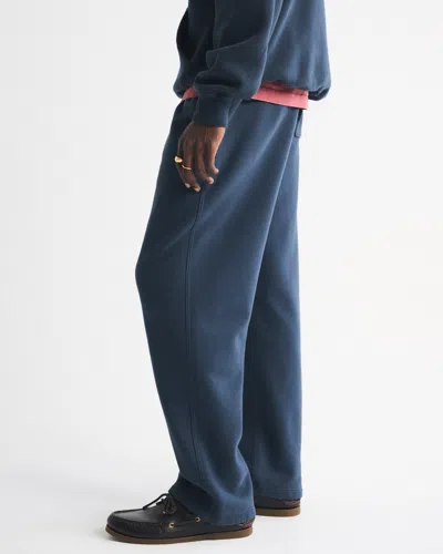 Abercrombie & Fitch Essential Baggy Open-hem Sweatpant In Blue
