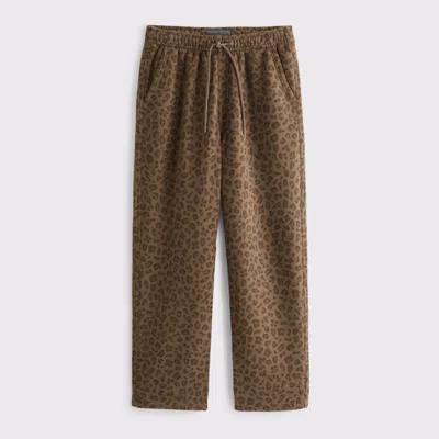 Abercrombie & Fitch Essential Baggy Open-hem Sweatpant In Brown