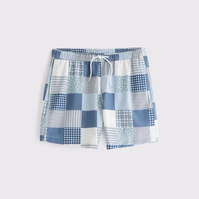 Abercrombie & Fitch Pull-on Swim Short In Blue