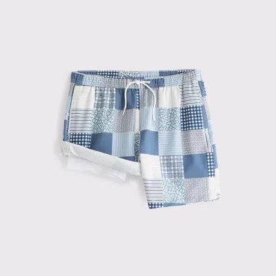 Abercrombie & Fitch Pull-on Swim Short In Blue