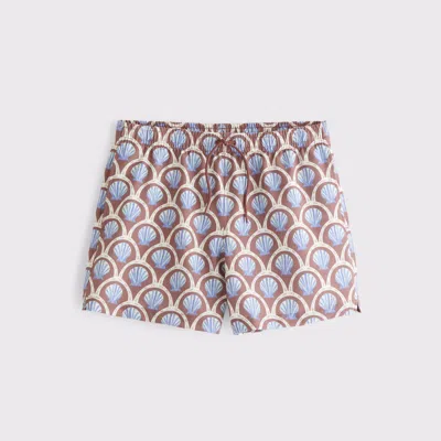 Abercrombie & Fitch Pull-on Seersucker Swim Trunk In Blue