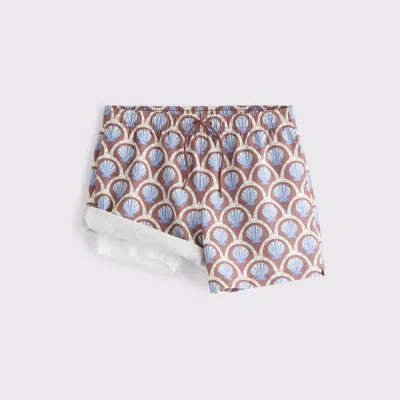 Abercrombie & Fitch Pull-on Seersucker Swim Trunk In Blue