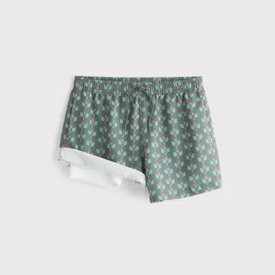 Abercrombie & Fitch Pull-on Seersucker Swim Trunk In Blue