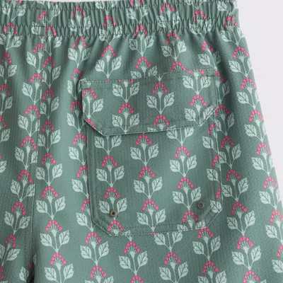 Abercrombie & Fitch Pull-on Seersucker Swim Trunk In Blue